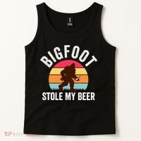 Bigfoot Stole My Beer Funny Yeti Yowi Sasquatch Drinking Tank Top thumb 2