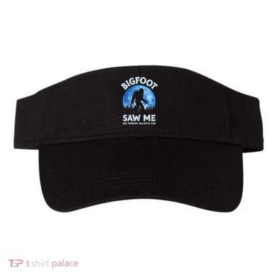 Bigfoot Saw Me But Nobody Believes Him Funny Sasquatch Retro Visor