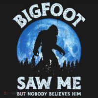Bigfoot Saw Me But Nobody Believes Him Funny Sasquatch Retro Backpack thumb 2