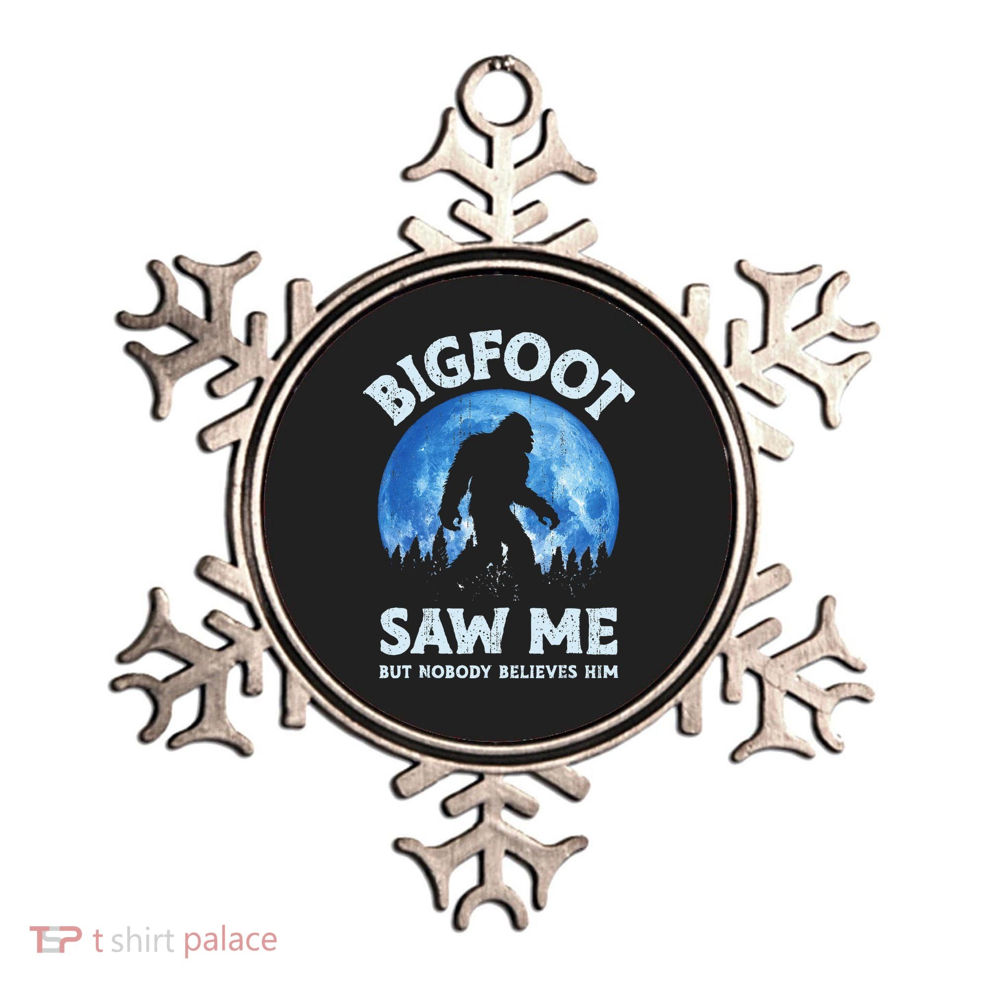Bigfoot Saw Me But Nobody Believes Him Funny Sasquatch Retro Ornament