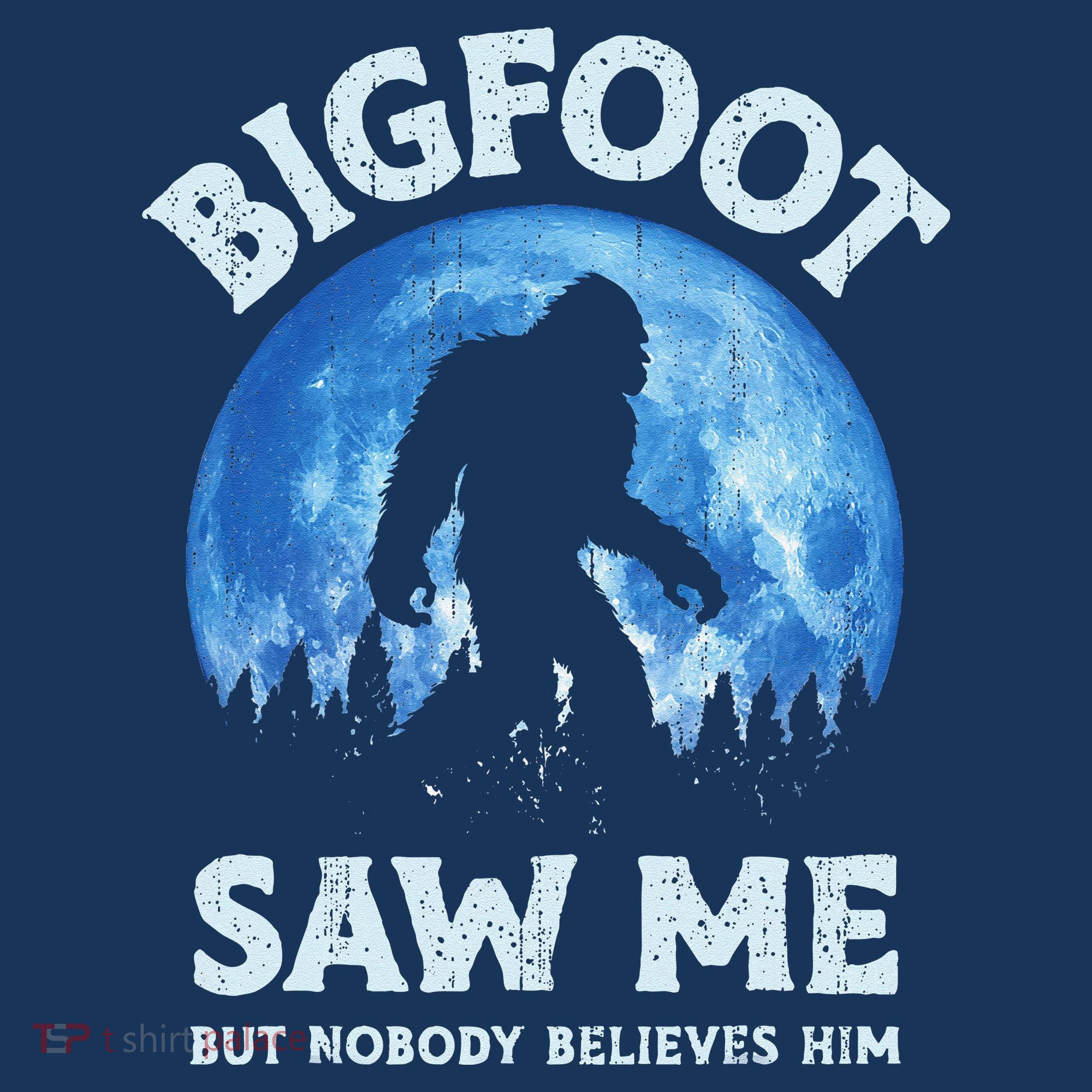 Bigfoot Saw Me But Nobody Believes Him Funny Sasquatch Retro Women's Hoodie