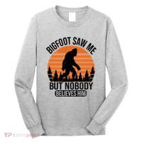 Bigfoot Saw Me But Nobody Believes Him Night Stroll Long Sleeve Shirt thumb 0
