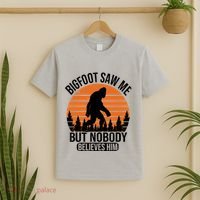 Bigfoot Saw Me But Nobody Believes Him Night Stroll T-Shirt thumb 2