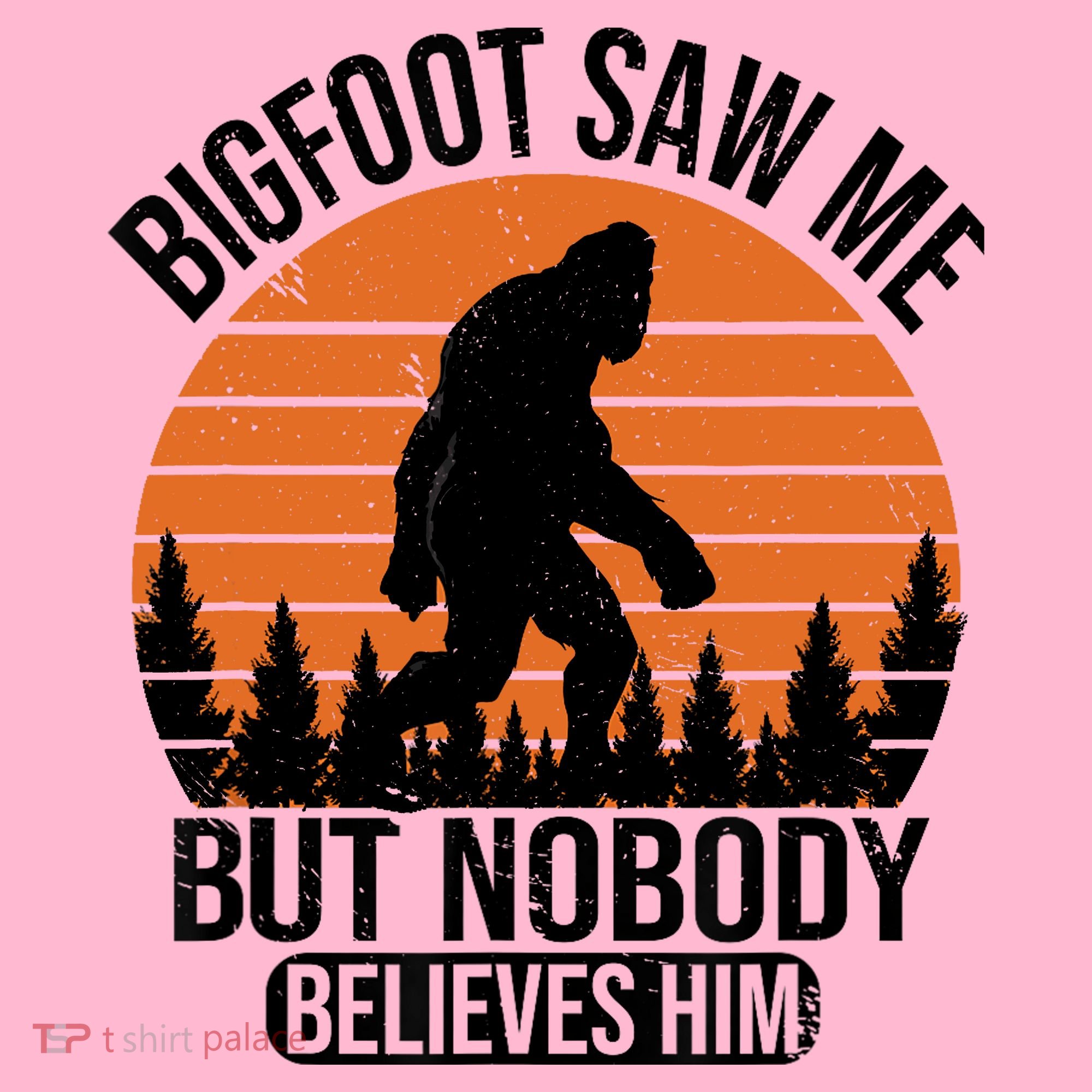 Bigfoot Saw Me But Nobody Believes Him Night Stroll Coaster