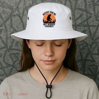 Bigfoot Saw Me But Nobody Believes Him Night Stroll Bucket Hat thumb 3