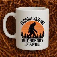 Bigfoot Saw Me But Nobody Believes Him Night Stroll Coffee Mug thumb 2