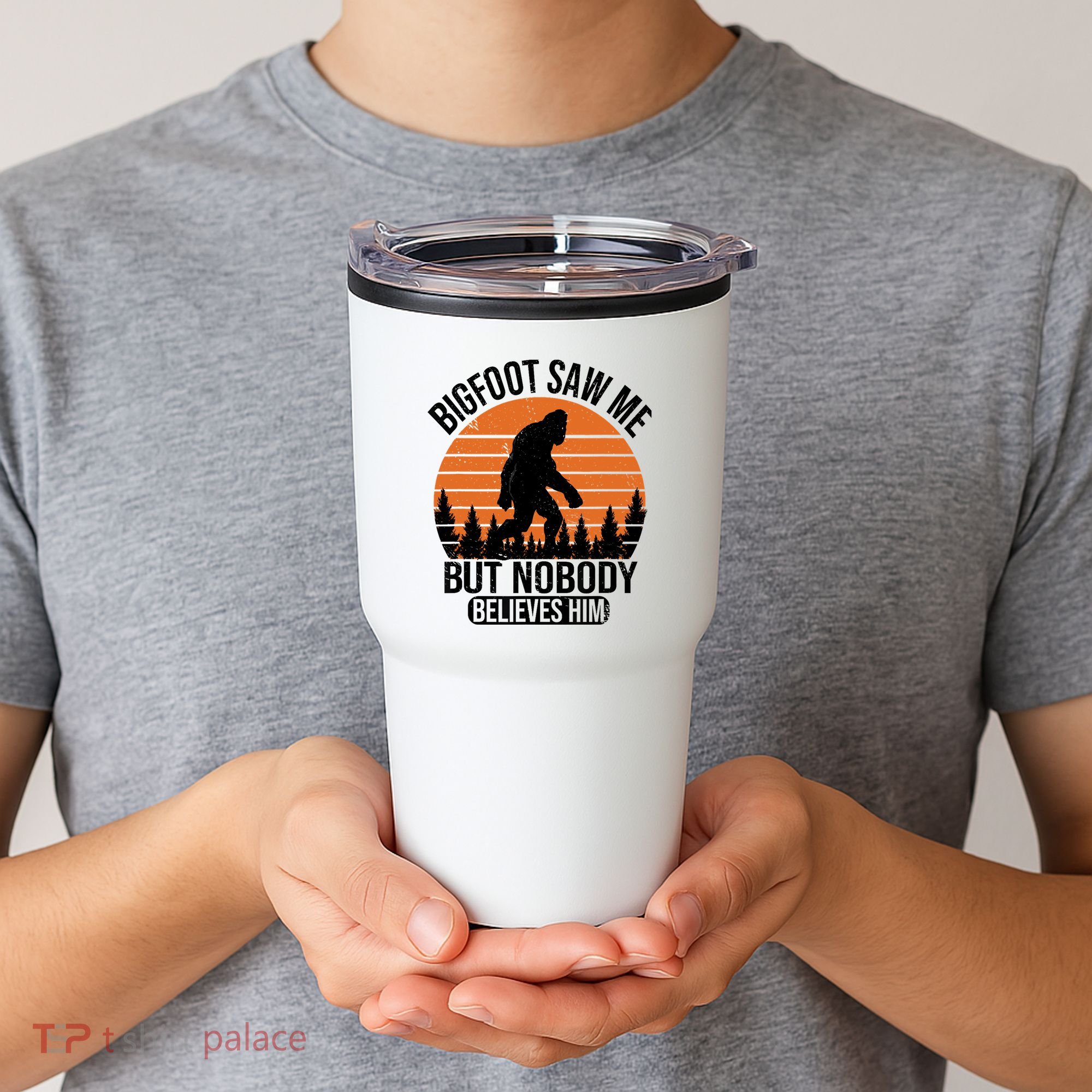 Bigfoot Saw Me But Nobody Believes Him Night Stroll Tumbler