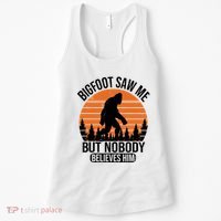 Bigfoot Saw Me But Nobody Believes Him Night Stroll Women's Tank Top thumb 0