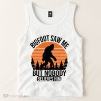 Bigfoot Saw Me But Nobody Believes Him Night Stroll Tank Top thumb 2