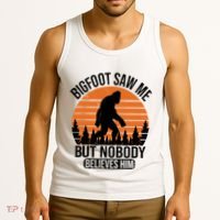 Bigfoot Saw Me But Nobody Believes Him Night Stroll Tank Top thumb 3