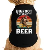 Bigfoot Stole My Beer Doggie Tank thumb 0