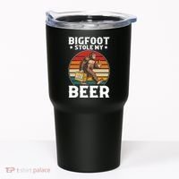 Bigfoot Stole My Beer Tumbler thumb 0