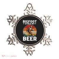 Bigfoot Stole My Beer Ornament thumb 0