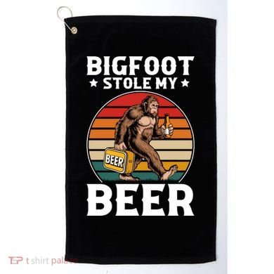 Bigfoot Stole My Beer Golf Towel