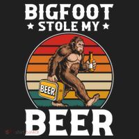 Bigfoot Stole My Beer Golf Towel thumb 3