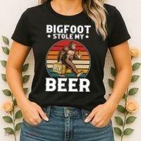 Bigfoot Stole My Beer Women's T-Shirt thumb 2