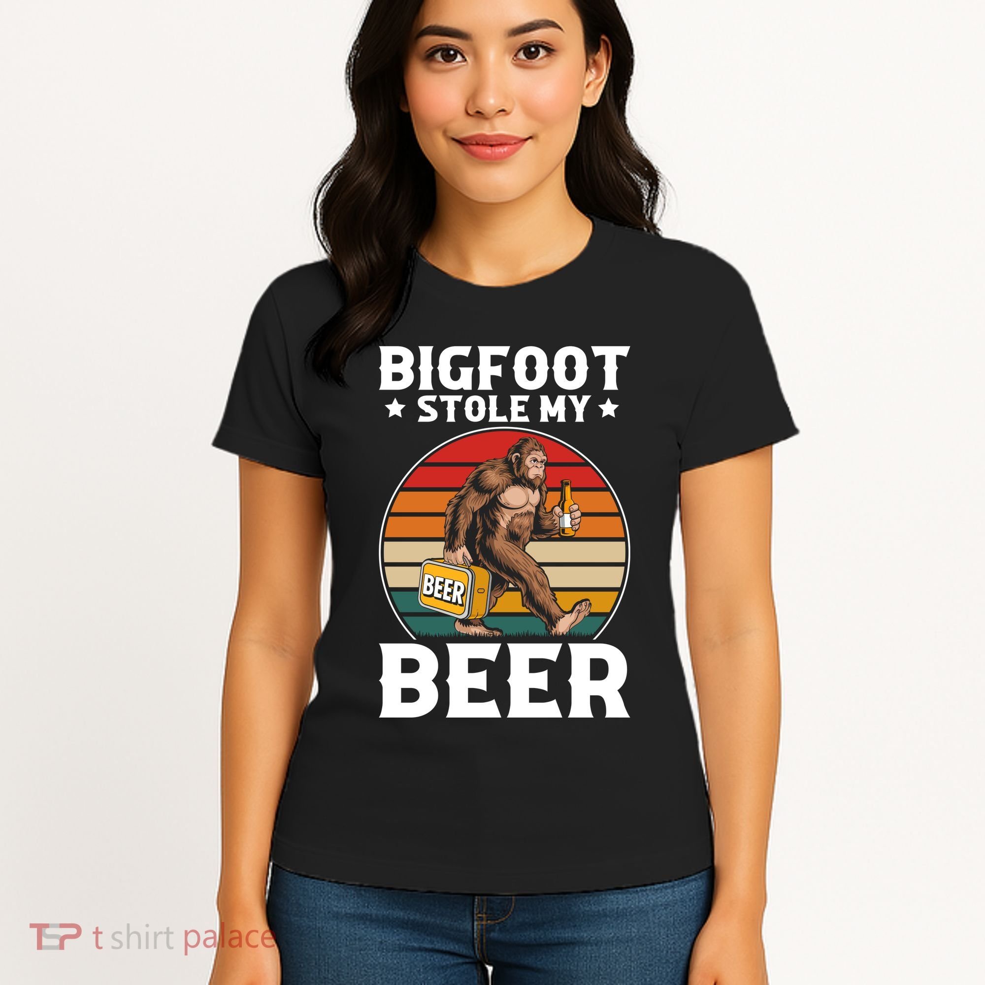 Bigfoot Stole My Beer Women's T-Shirt