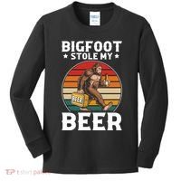 Bigfoot Stole My Beer Kids Long Sleeve Shirt thumb 0