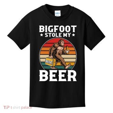 Bigfoot Stole My Beer Kids T-Shirt