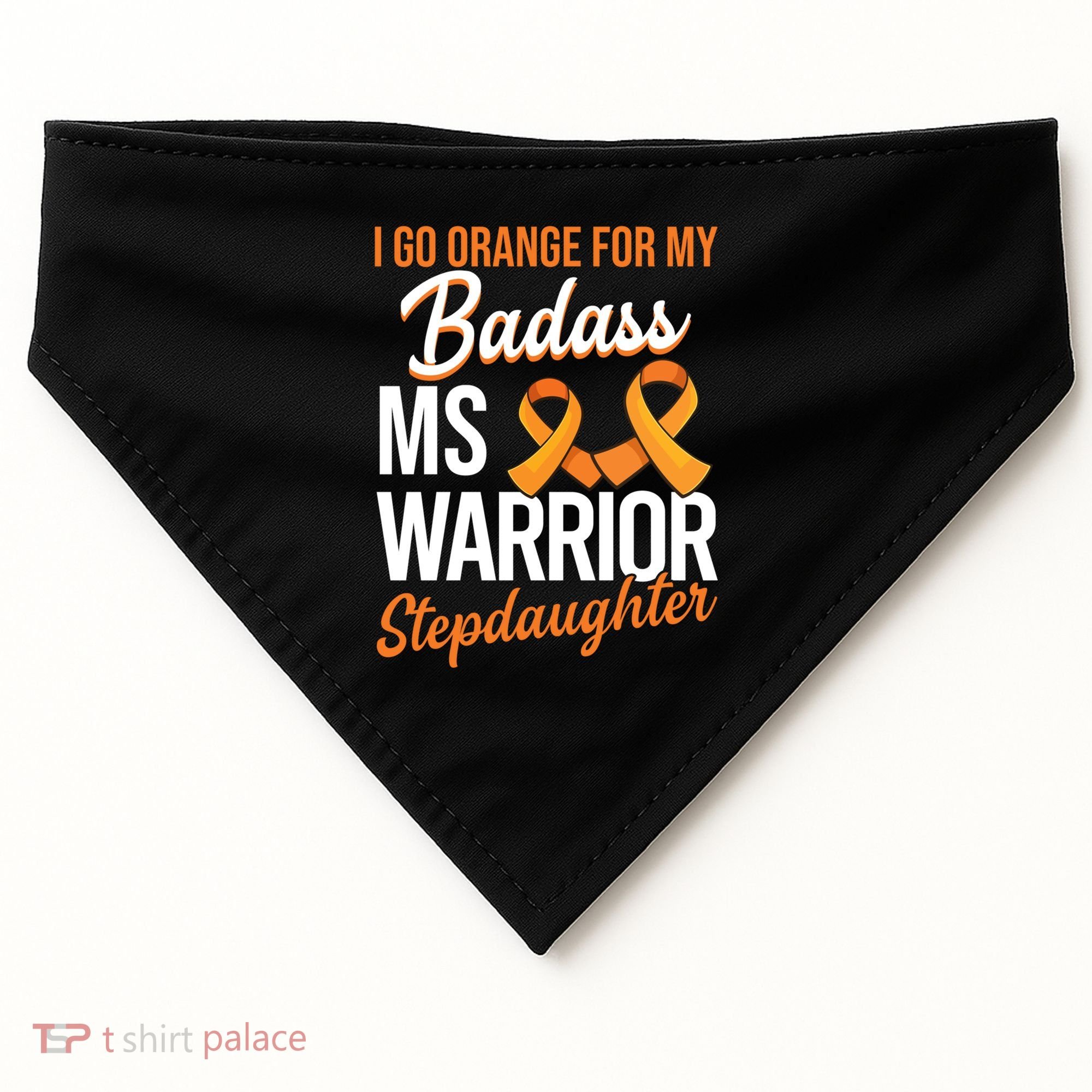 Badass Stepdaughter Multiple Sclerosis Ms Warrior Gift USA-Made Doggie Bandana