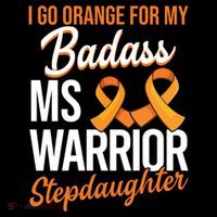 Badass Stepdaughter Multiple Sclerosis Ms Warrior Gift Women's Hoodie thumb 2