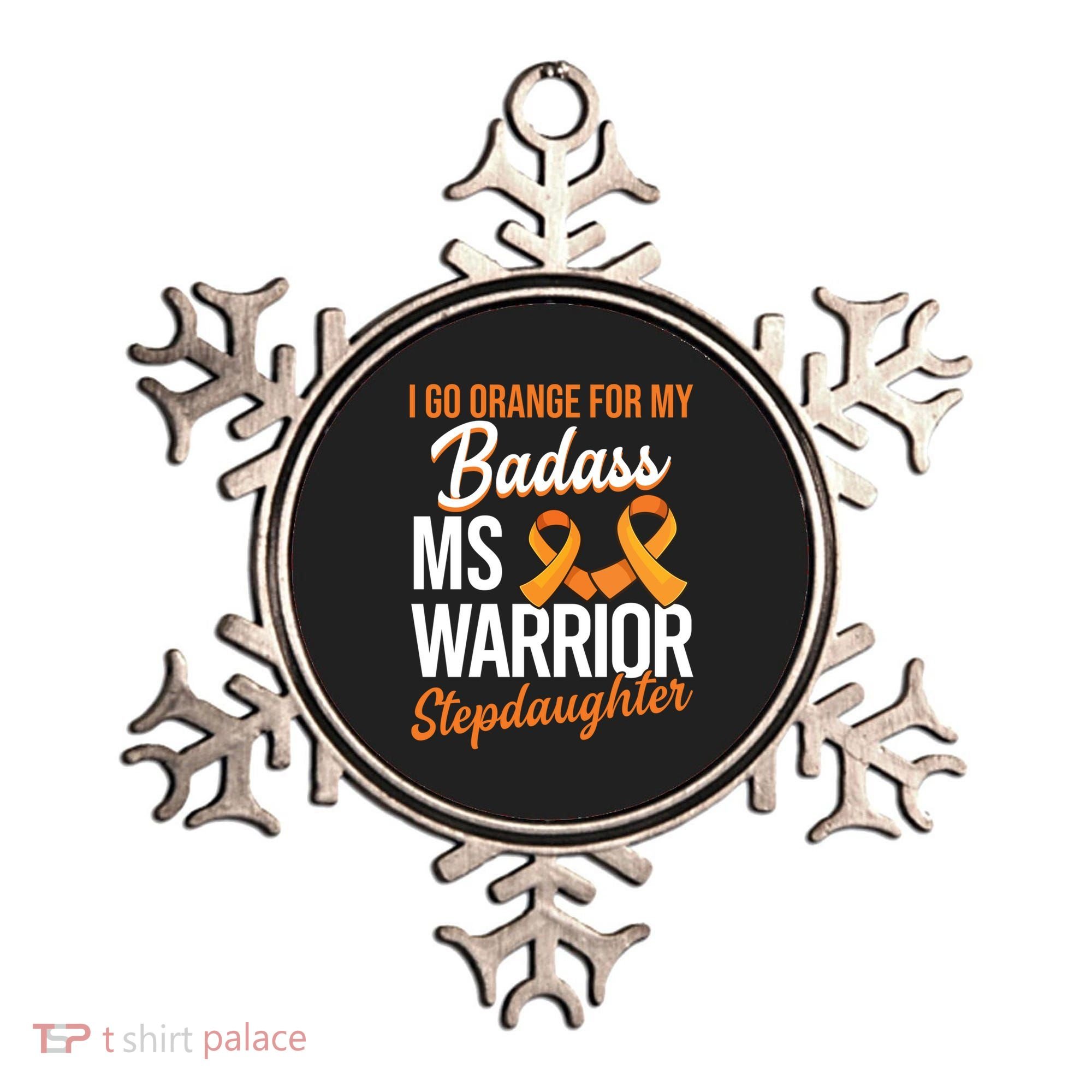 Badass Stepdaughter Multiple Sclerosis Ms Warrior Gift Ornament