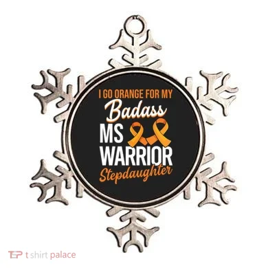 Badass Stepdaughter Multiple Sclerosis Ms Warrior Gift Ornament