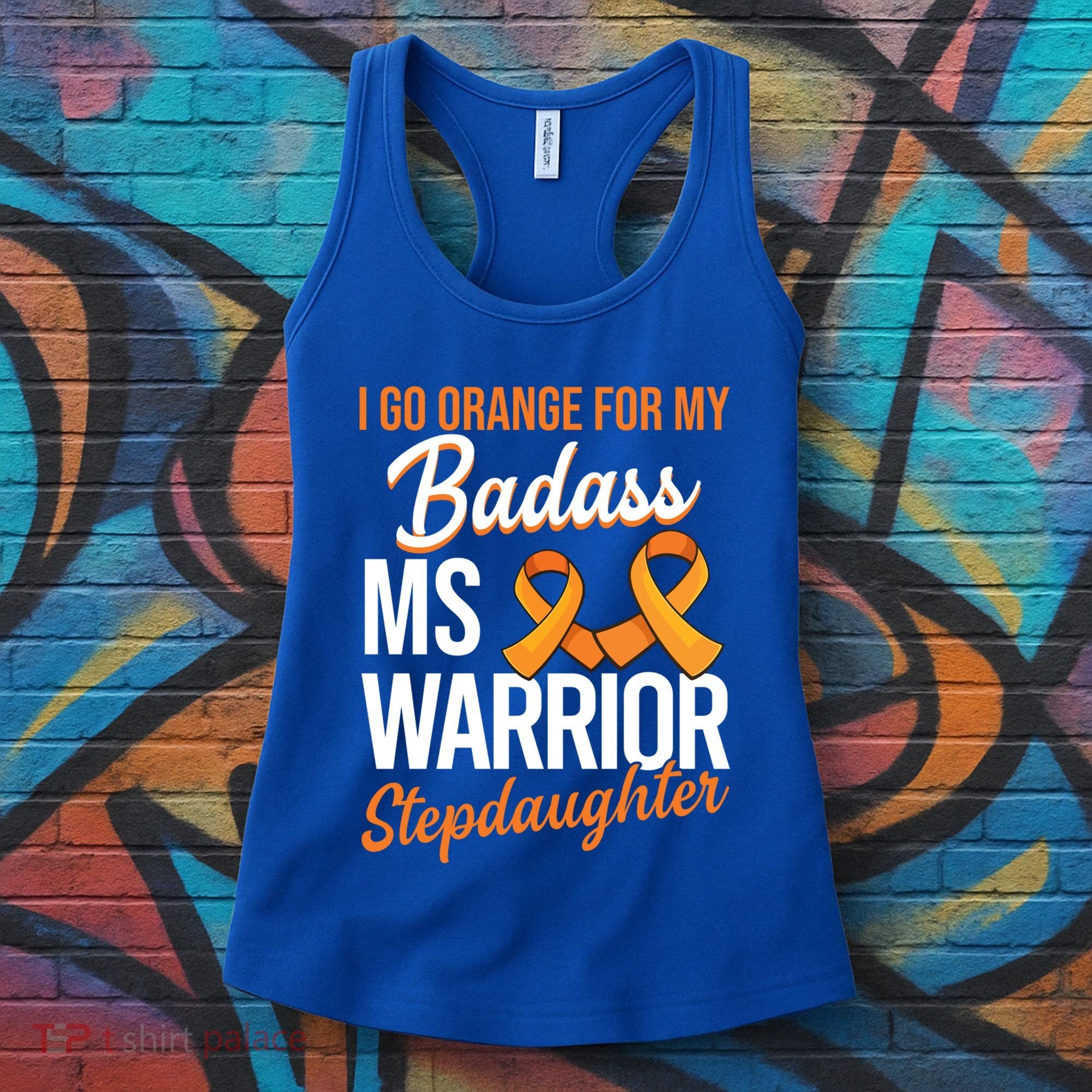 Badass Stepdaughter Multiple Sclerosis Ms Warrior Gift Women's Tank Top