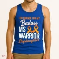 Badass Stepdaughter Multiple Sclerosis Ms Warrior Gift Tank Top thumb 3