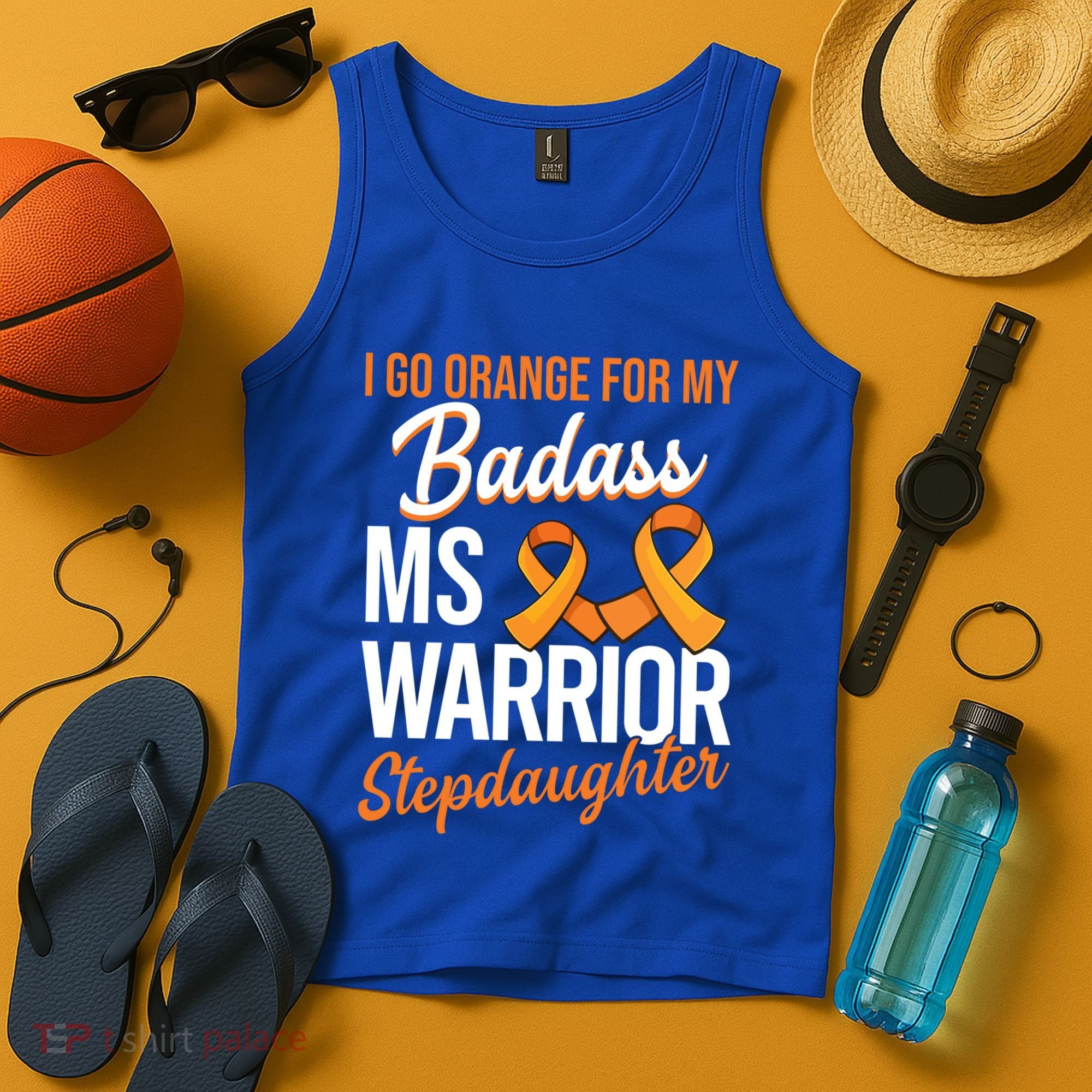 Badass Stepdaughter Multiple Sclerosis Ms Warrior Gift Tank Top