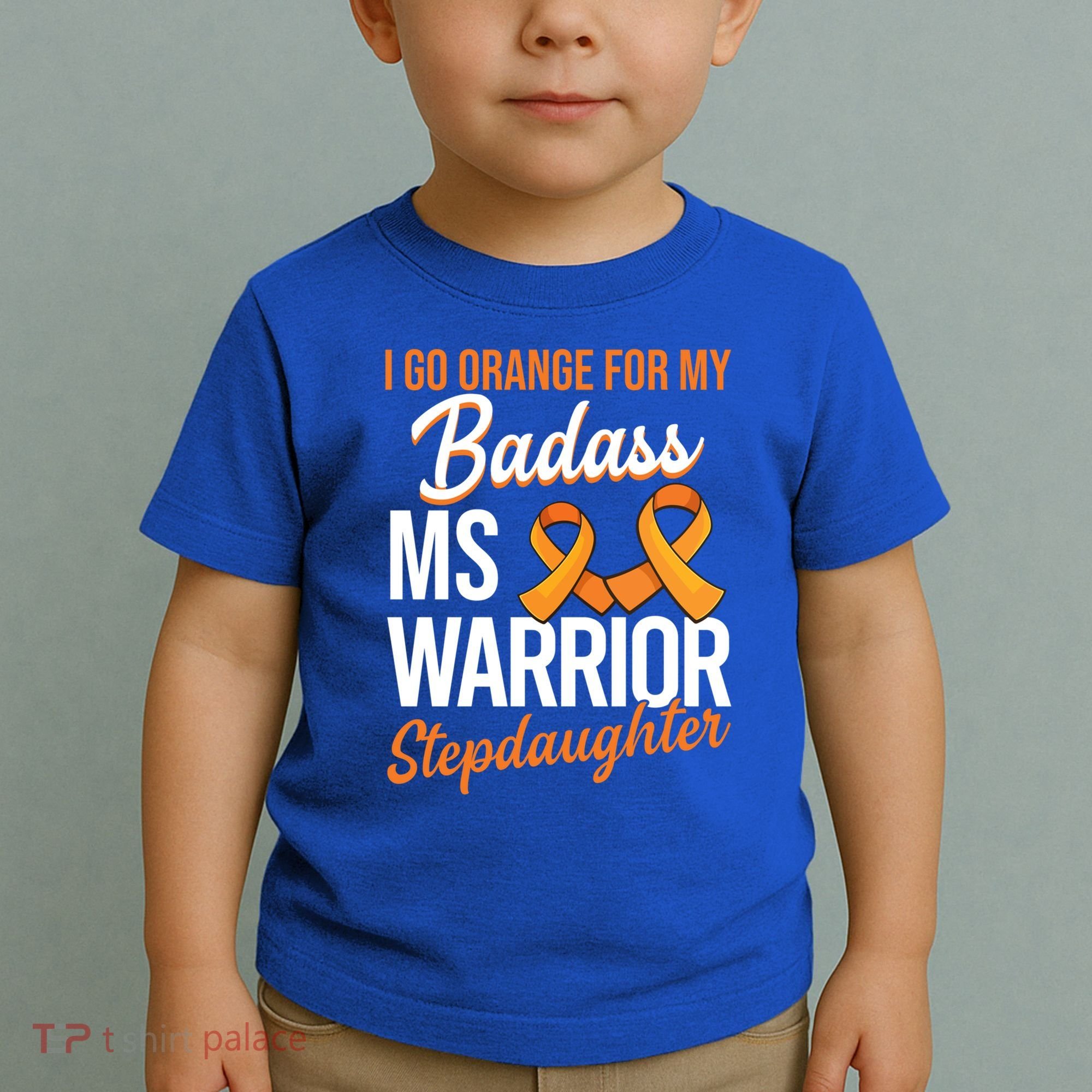 Badass Stepdaughter Multiple Sclerosis Ms Warrior Gift Toddler T-Shirt