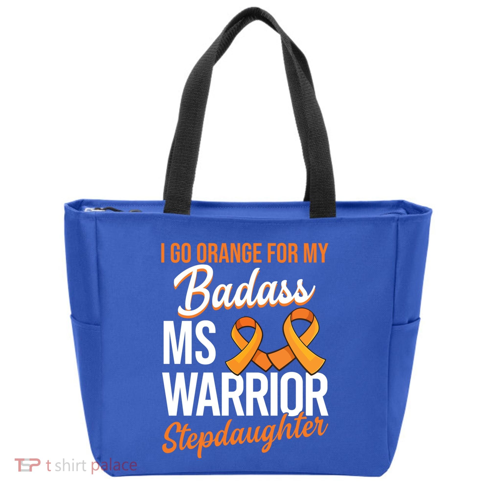 Badass Stepdaughter Multiple Sclerosis Ms Warrior Gift Tote Bag