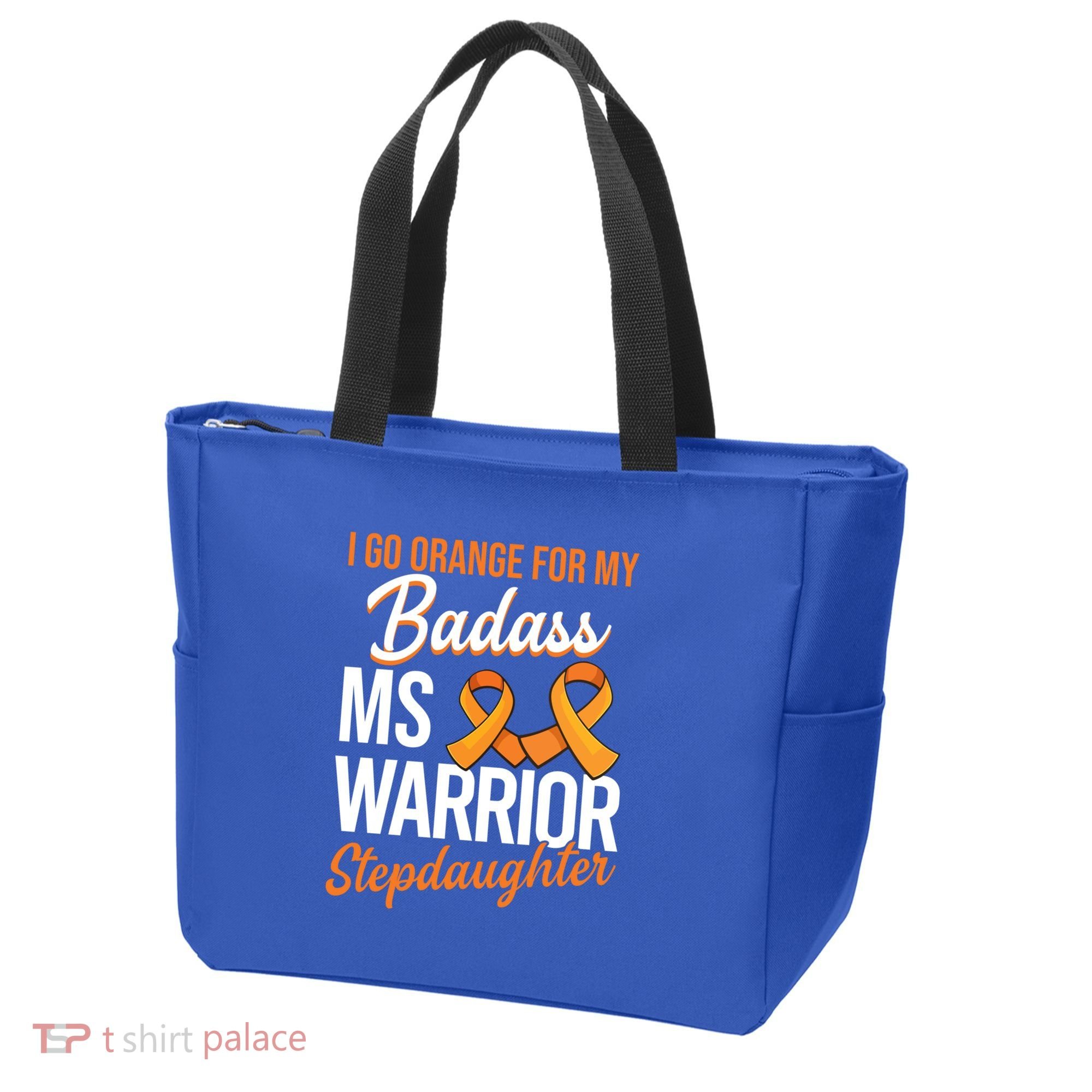 Badass Stepdaughter Multiple Sclerosis Ms Warrior Gift Tote Bag