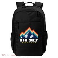 Big Sky Montana Cute Gift Usa Ski Retro Gift Backpack thumb 0