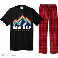 Big Sky Montana Cute Gift Usa Ski Retro Gift Pajama Set thumb 0