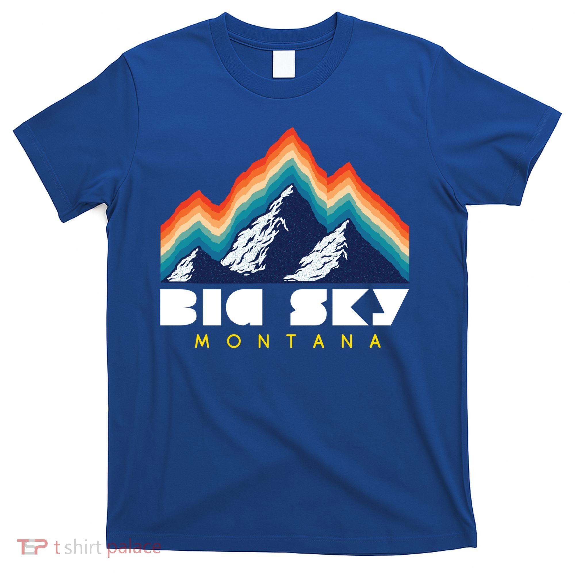 Big Sky Montana Cute Gift Usa Ski Retro Gift T-Shirt