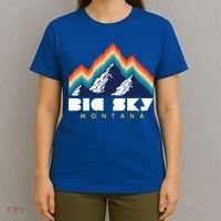 Big Sky Montana Cute Gift Usa Ski Retro Gift T-Shirt thumb 4