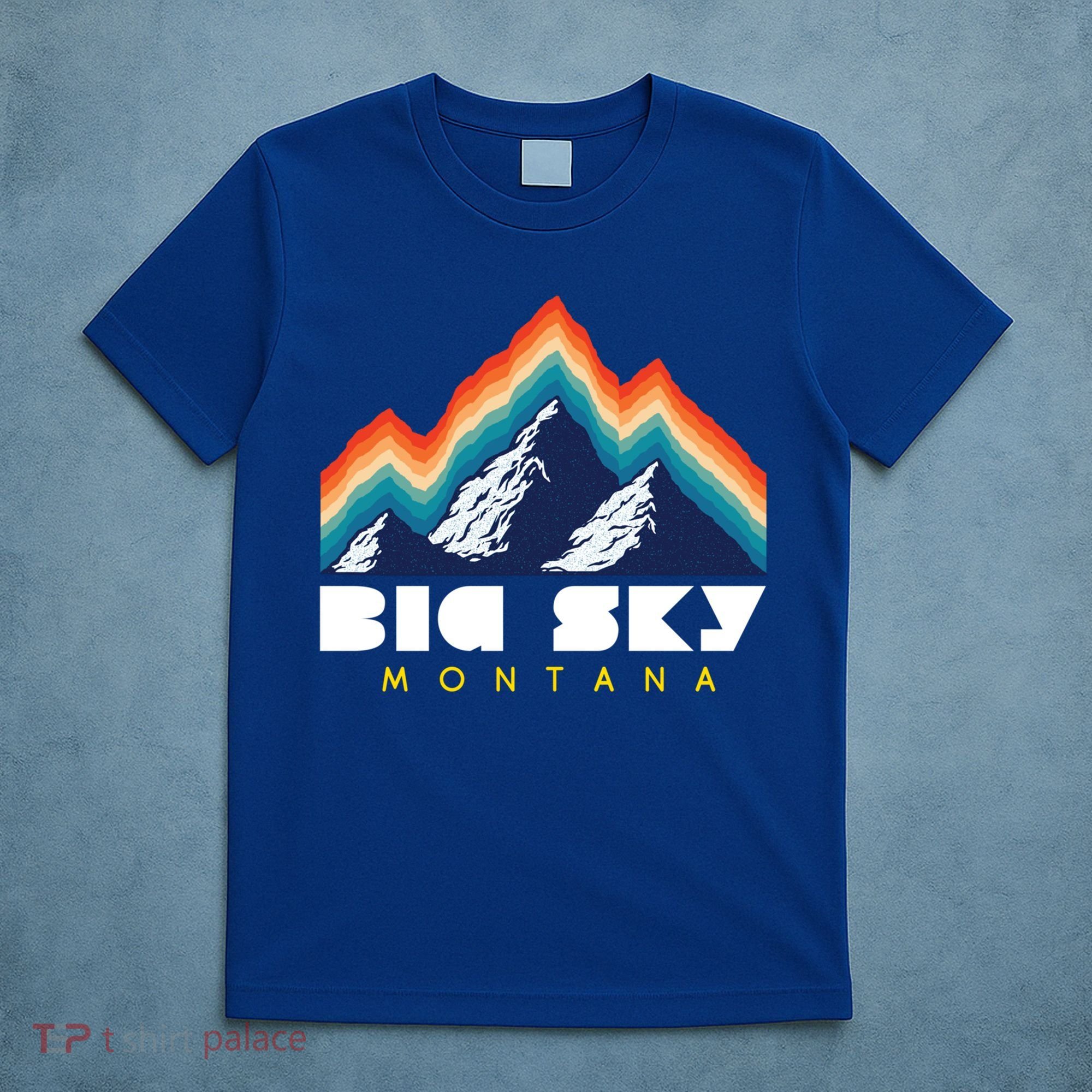 Big Sky Montana Cute Gift Usa Ski Retro Gift T-Shirt