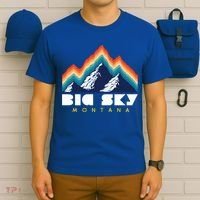 Big Sky Montana Cute Gift Usa Ski Retro Gift T-Shirt thumb 6