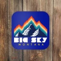 Big Sky Montana Cute Gift Usa Ski Retro Gift Coaster thumb 0
