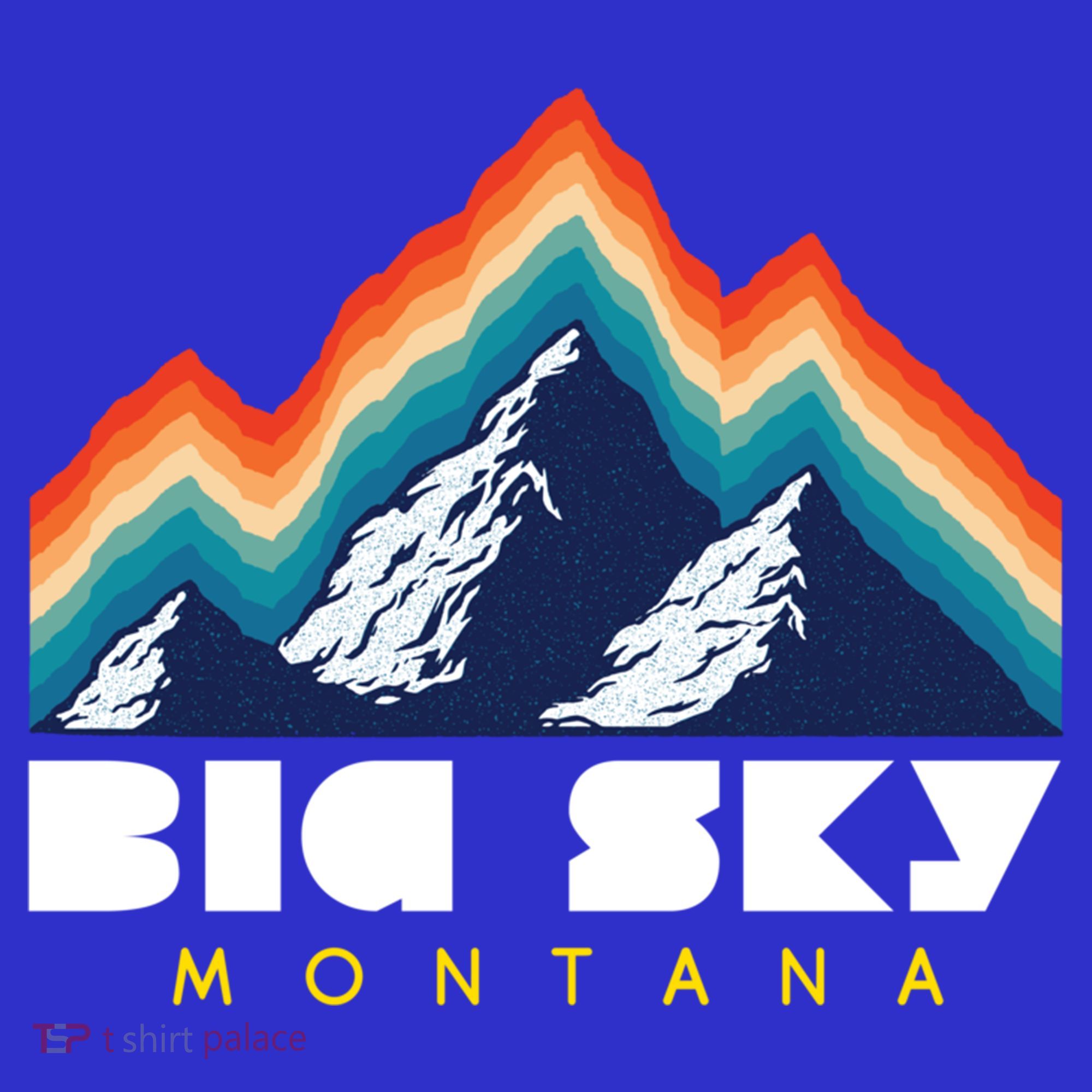 Big Sky Montana Cute Gift Usa Ski Retro Gift Women's Tank Top
