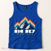 Big Sky Montana Cute Gift Usa Ski Retro Gift Tank Top thumb 2
