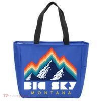 Big Sky Montana Cute Gift Usa Ski Retro Gift Tote Bag thumb 0