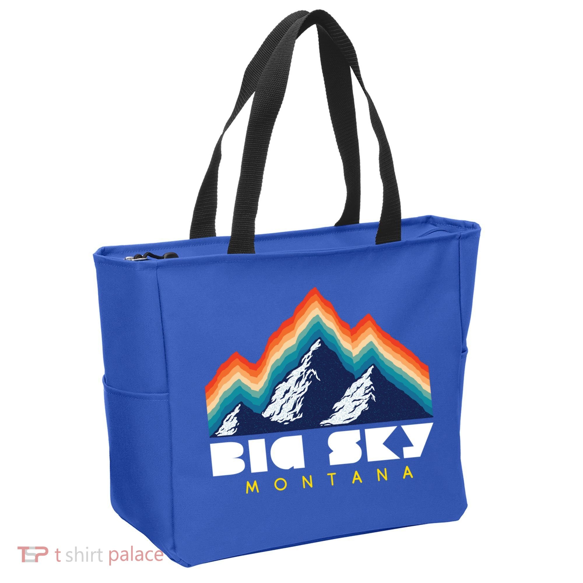 Big Sky Montana Cute Gift Usa Ski Retro Gift Tote Bag