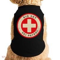 Big Sky Montana Ski Patrol Skiing Gift Doggie Tank thumb 0
