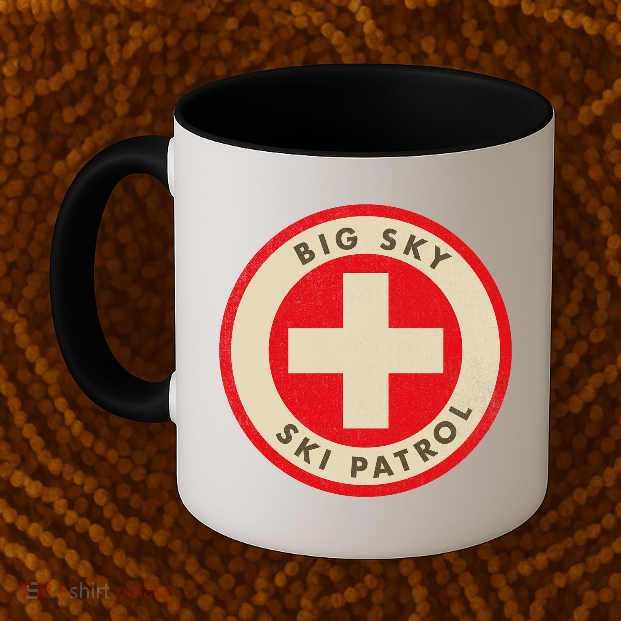 Big Sky Montana Ski Patrol Skiing Gift Coffee Mug