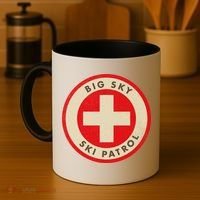 Big Sky Montana Ski Patrol Skiing Gift Coffee Mug thumb 4