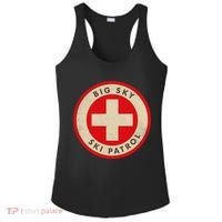 Big Sky Montana Ski Patrol Skiing Gift Ladies PosiCharge Competitor Racerback Tank thumb 0
