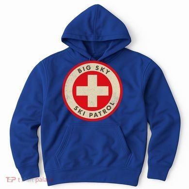 Big Sky Montana Ski Patrol Skiing Gift Hoodie