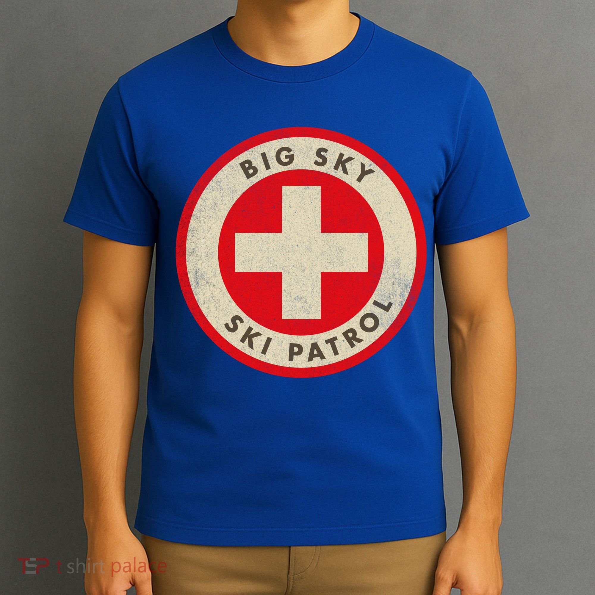 Big Sky Montana Ski Patrol Skiing Gift T-Shirt